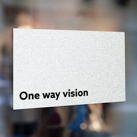 One Way Vision One Way Vision