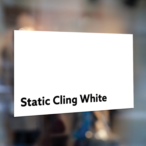 Static Cling White Static Cling White