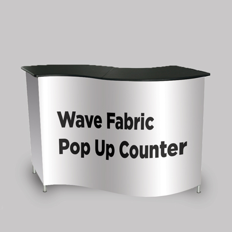 Wave Fabric Pop Up Counter Wave Fabric Pop Up Counter